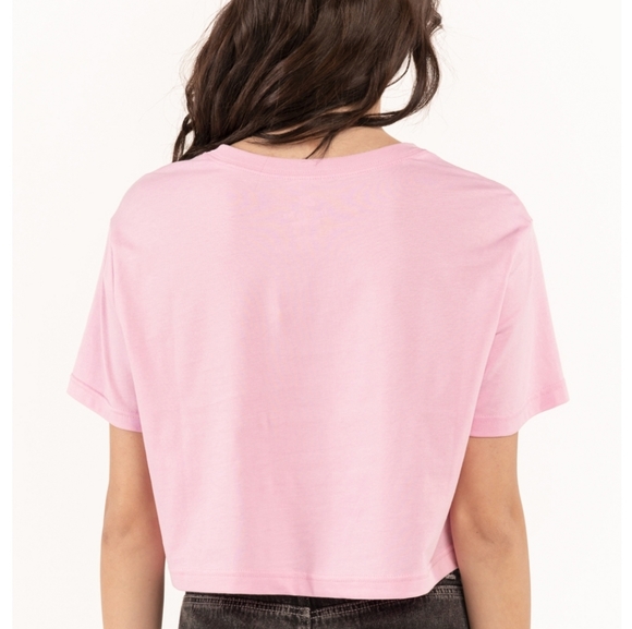 Nike sportswear oc cropped pink short sleeve sporty tee shirt - Picture 3 of 3